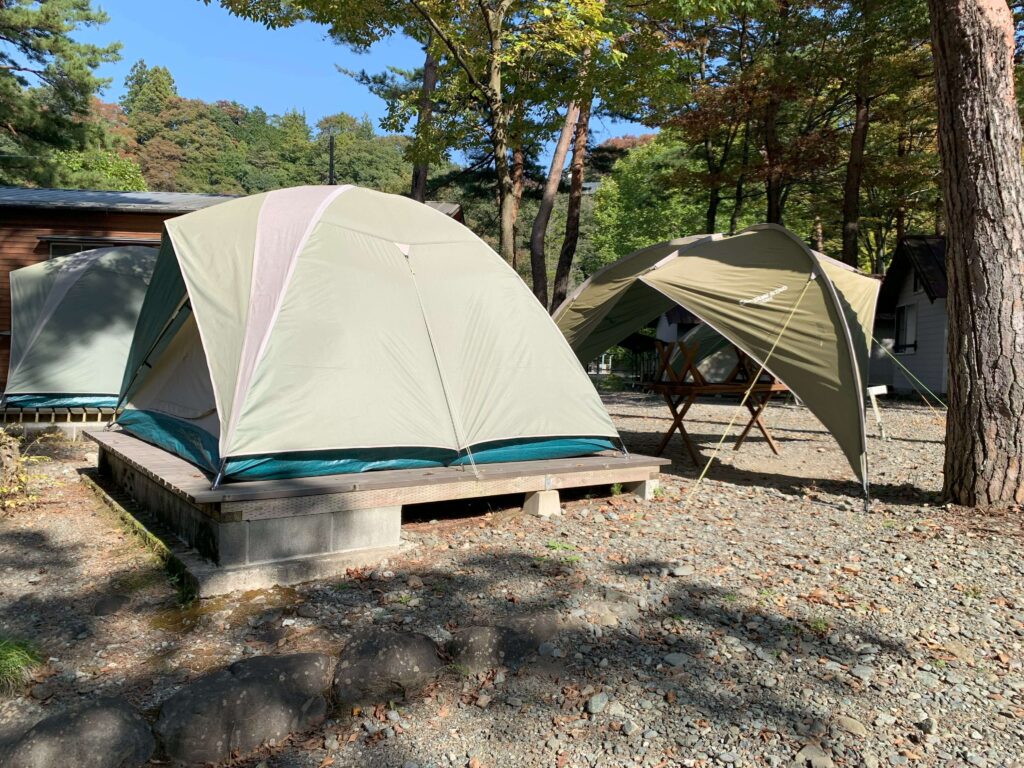 このまさわキャンプ場のテント