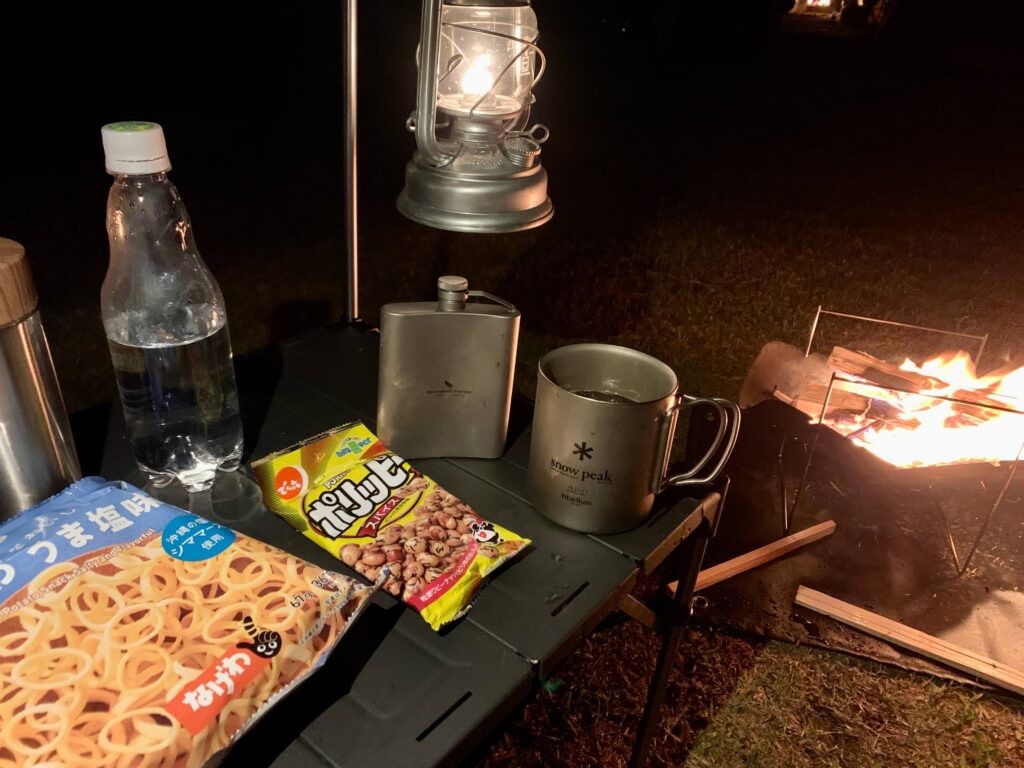 キャンプツーリング　キャンプ飯